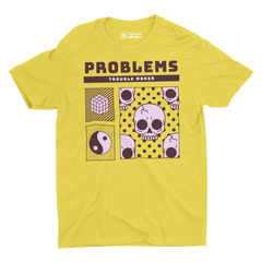 Problems Yellow Graphic T-Shirt - Checkmate Atelier - Official Online Store