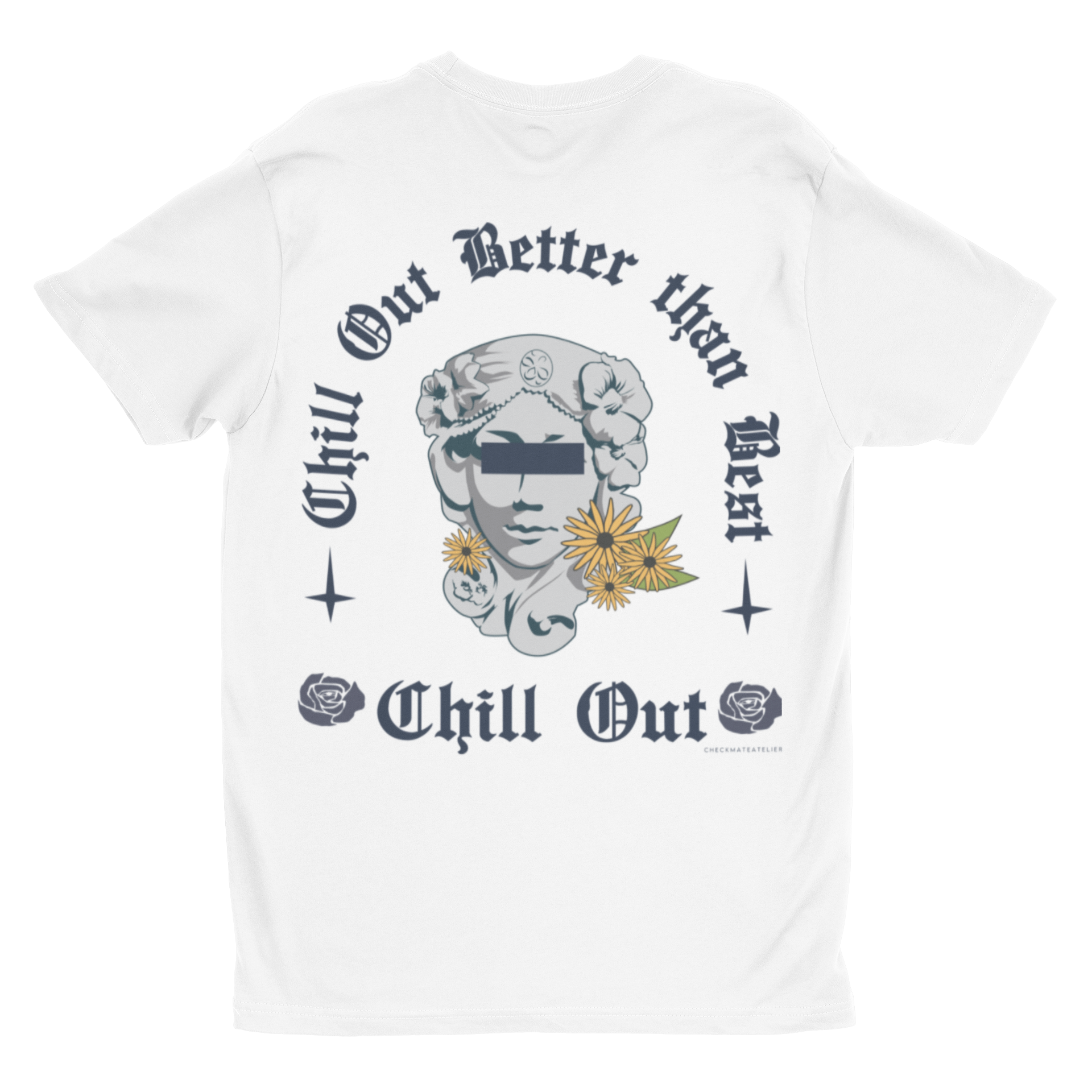 Better Than Best White Graphic Front/Back T-Shirt