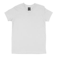 White V-Neck T-Shirt - Checkmate Atelier - Official Online Store