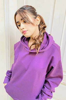 Shop Dark Purple Drop Shoulder Hoodie - UNISEX Online in Pakistan